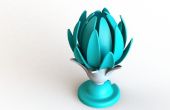 3D bedruckt Blume Lampe (Kronjuwel)