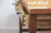 Machen halb Blind Dovetail Schubladen für einen Nussbaum Schreibtisch