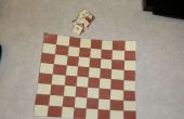 Portable Mini Chess Set gemacht nur Papier und Klebeband