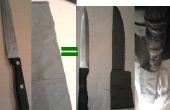 Machen Messer Scheide und verwandeln Sie Ihre Küchenmesser in einem camping, Angeln oder Jagdmesser