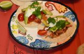 Geräucherte Paprika Huhn Tacos mit würzigen Ziegenkäse