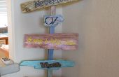 Zeichen für Twin 5 jährigen Neverland-Geburtstags-Party aus altem Holz Baum