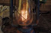 Elektrisierende einer antiken Öl oder Kerosin-Lampe