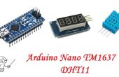 Arduino Nano TM1637 4-stellige Anzeige DHT11 Temperatur Feuchte-Sensor