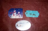 Geschenkanhänger, ausgefertigt von alten B-Day Karten, Weihnachtskarten, ect... 