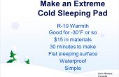 Winter schlafen Pad - einfache, R-10, $15, flach, wasserdicht