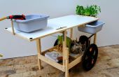 Mobile Küche, eine Fahrrad-Anhänger-Küche auf Gas