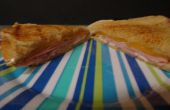 Gegrillter Schinken und Käse-Sandwich