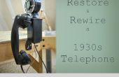 Wiederherstellen und neu verkabeln der 1930er Jahre Telefon