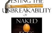 Prüfung der "Unzerbrechlichkeit" nackten Eier