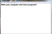 Machen Sie Ihre Shut Down Computerprogramm