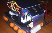 Solar betriebene Taschenlampe gesteuert Mini-Tank Roboter! 