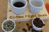 "Kaffee Flight Deck" für Kaffeeverkostung