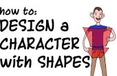 Entwerfen eine Cartoon-Figur mit Formen