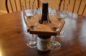 Machen Sie einen eleganten Weinglas-Halter aus Weißeiche