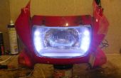 Motorrad Scheinwerfer LED Modifikation
