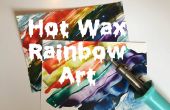 Heißes Wachs Rainbow Kunst