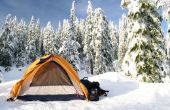 Wie man auf einen Winter Feldlagers warm zu halten
