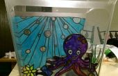 Glasmalerei Octopus Garden Aquarium