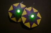 Origami-Ohrring mit LED-Licht (Karneval Farben)