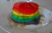 Regenbogen Pfannkuchen