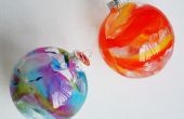 Crayon schmelzen Glas Ornamente DIY