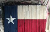 Rustikale Texas Flagge - Palettenholz