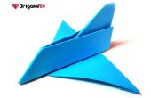 Einfache Origami Flugzeug