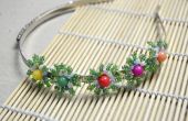 Machen eine zarte Blume-Haarband mit Samenperle und Jade Perle