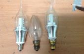 DIY E14 E12 Licht Lampe Adapter aus einer Glühbirne E14