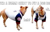 Menschlichen Hemden um Körper des Hundes passen zu ändern