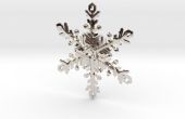 Schneeflocke Ornament, 3D bedruckbar. 