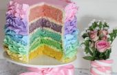 Pastell Rainbow Ruffle Kuchen