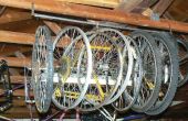Schnelle und einfache Dachsparren montiert Fahrradkeller Rad