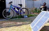 Akku e-Bike mit Solar-Panel