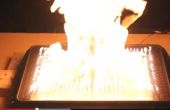 Visualisierung von Klang durch Feuer in 3D