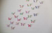 DIY 3D Schmetterling Wandkunst