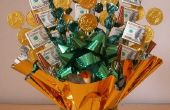 St. Patrick Day Crafts: Geld Candy Bouquet
