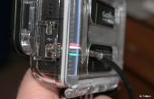 Ändern Sie ein Mini-B USB-Kabel an einen geschlossenen GoPro Hero3 (mit Skelett Hintertür) macht