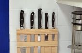 Wandmontage Holz Messer Rack