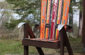 Bauen Sie einen Liegestuhl aus recycelten Ski - Ski-Stuhl! 