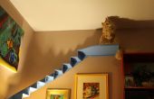 Katzentreppe für Ihr Wohnzimmer gebogen