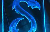 Glühende Blue Dragon Nachtlicht