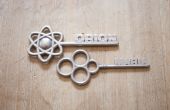 3D gedruckt Stahl Namen Schlüssel