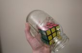 "unmöglich" Rubik Würfel in einer Flasche / Glas