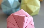DIY Origami Ball Sonobe Stil in Pastell
