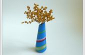 3D gedruckte Vase mit ungewöhnlichen Muster. 