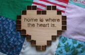 "Home is where the Heart is" Herz Container Plaque