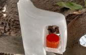 DIY-Vogelhäuschen aus recycelten Milchkännchen