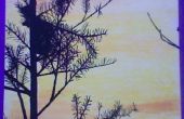 Sonnenuntergang-Gemälde/Marker